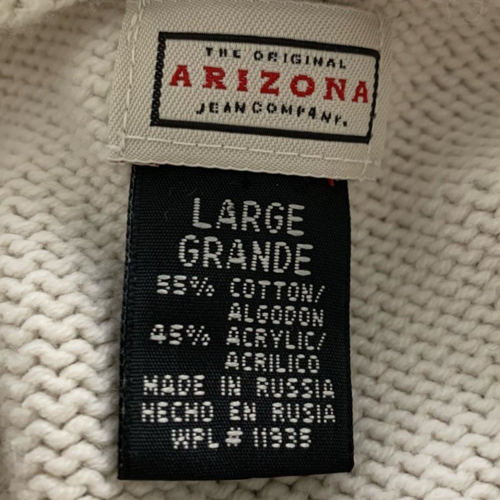 Vintage Y2K Chunky Sweater Hoodie Oversized Button Front Russia Made Rib… - Picture 7 of 11